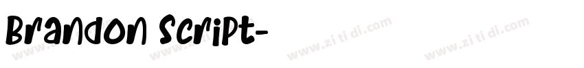 Brandon Script字体转换
